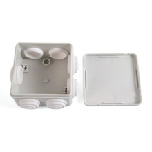 有孔防水盒85*85*50 带橡胶塞塑料防水线盒SP-P1-858550