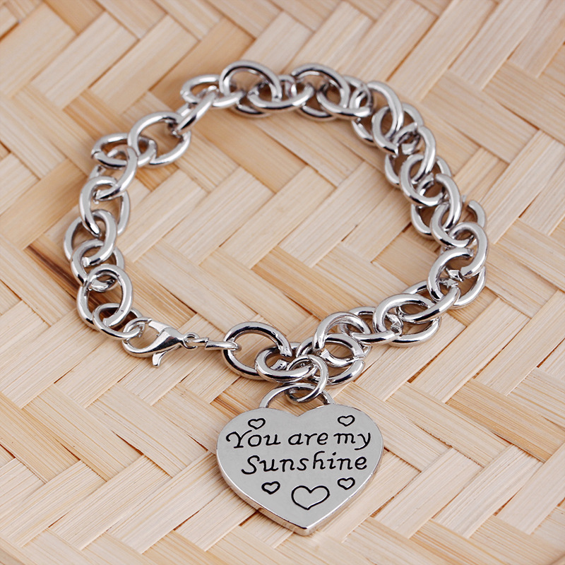 Bracelets Classification Fashion Heart No Inlaid Alloy Wholesale