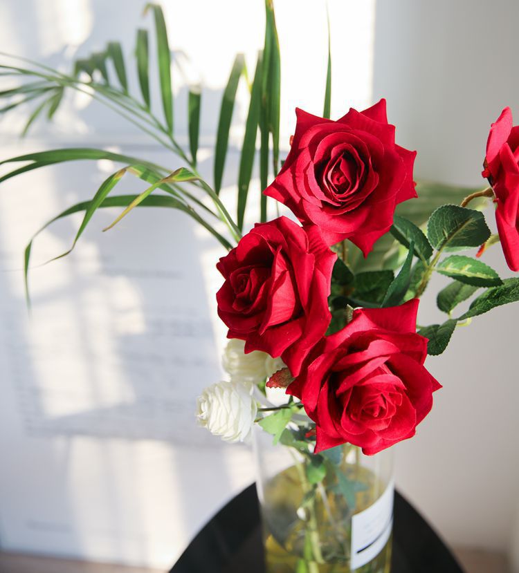 Simulation Rosen feuchtigkeitsspendende Touch Hochzeit geflschte Blumenstrau Blumenpicture6