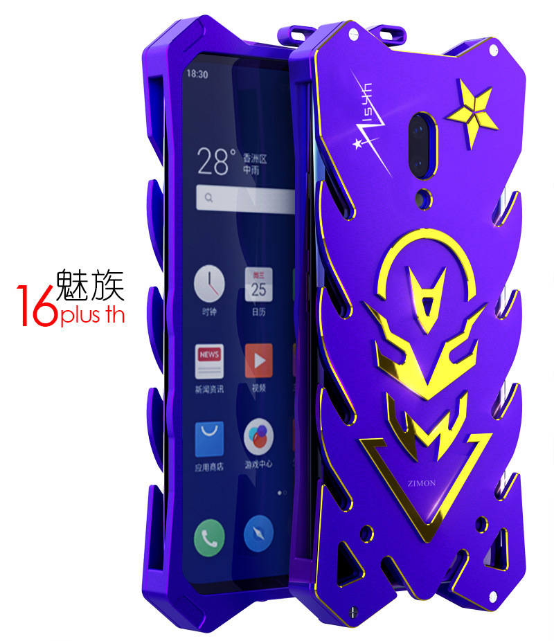 SIMON New THOR II Aviation Aluminum Alloy Shockproof Armor Metal Case Cover for Meizu 16th Plus & Meizu 16th