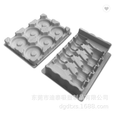 厚片吸塑热压真空成型/白色abs亮光料/汽车五金件周转托盘
