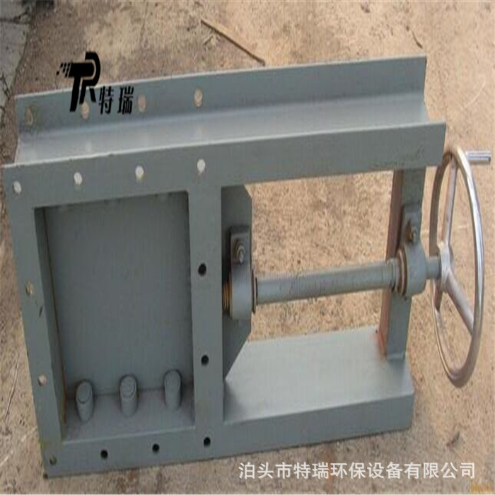 方法兰手动平板闸阀300*300水渠插板阀 螺旋插板门布袋除尘器闸阀