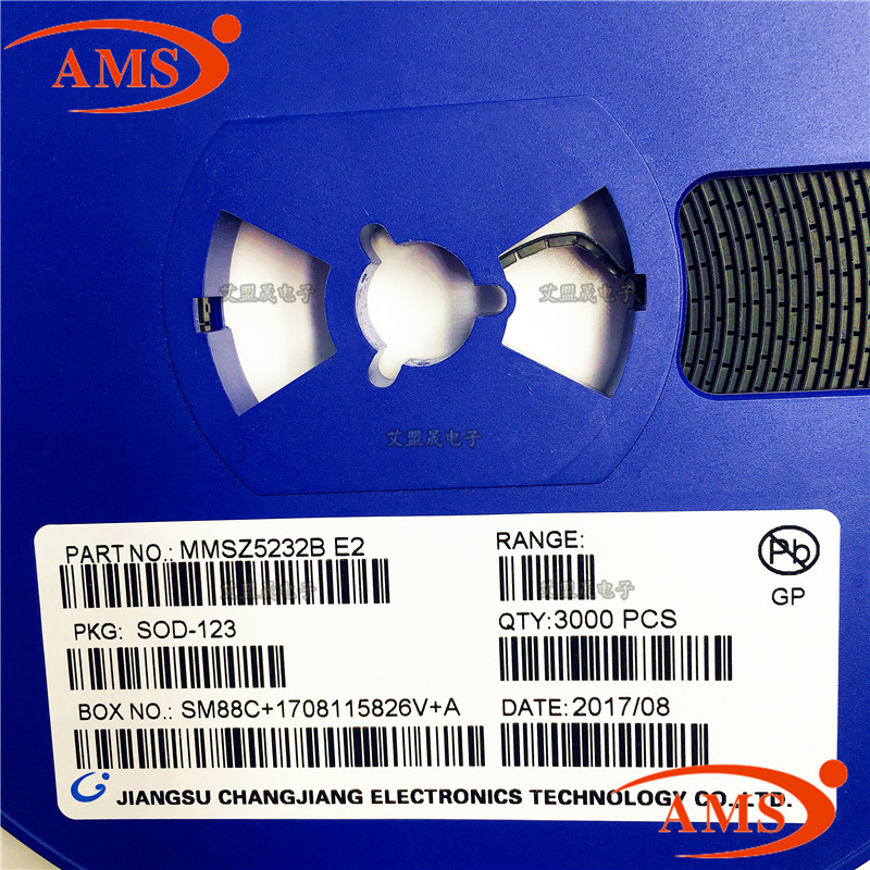 MMSZ5232B 丝印:E2 SOD-123 CJ/长电 贴片二极管晶体管 全新现货