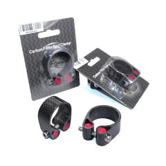 Lock-It Carbon Fiber Ultra-Light Seatpost Clamp/Holder for Road and Mountain Bikes