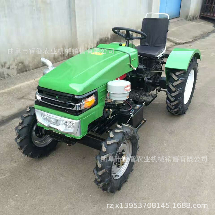 四驱低矮型小四轮旋耕机果园开沟施肥喷药设备