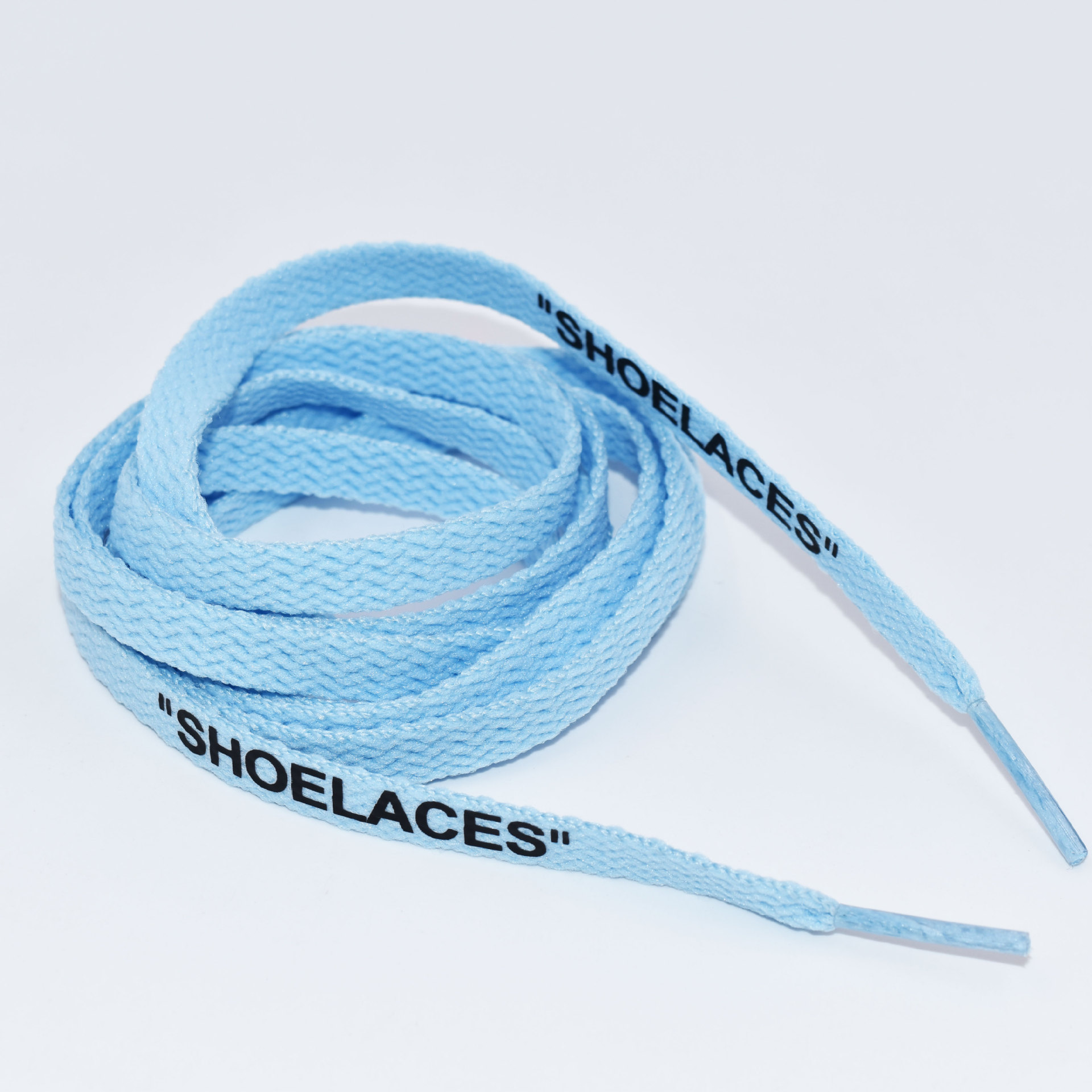 shoelaces鞋带 ow英文扁平纯色织带 帆布鞋运动鞋彩色THE 50鞋带