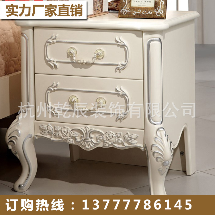 厂家加工定制来样加工酒店实木床头柜定制欧式实木家具卧室家具