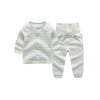 Children's umbilical bandage, trousers, clothing, keep warm underwear, overall, high waist, autumn, round collar, wholesale