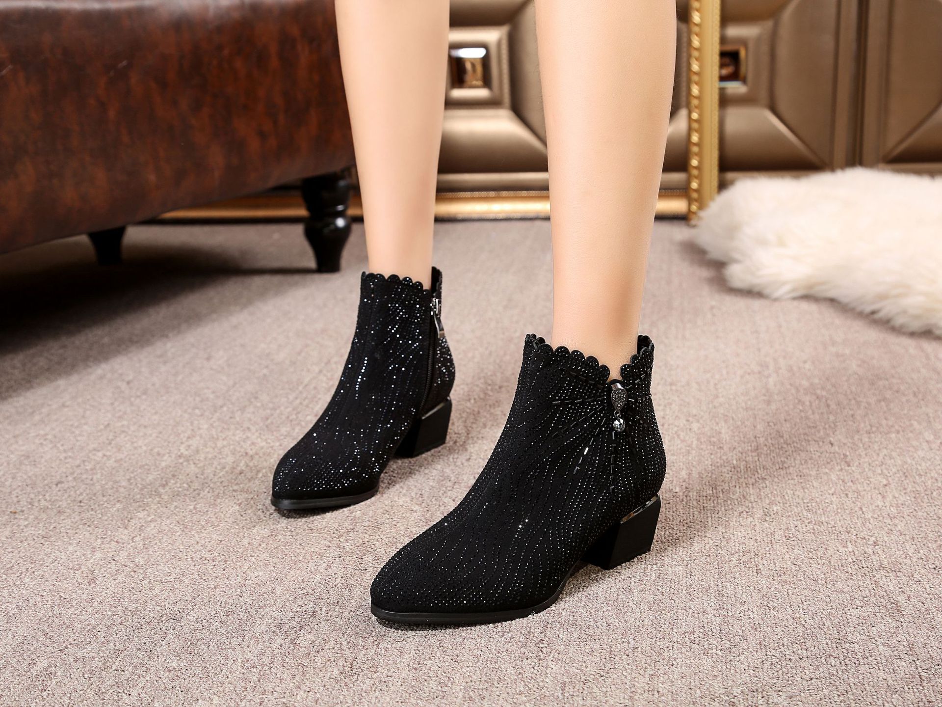 Bottes femme KANGJIAO en Matière spécial - Ref 3355241 Image 10