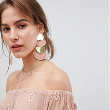 8g Weight No Inlaid Inlay Material Earrings Classification Wedding, Travel Occasion Metal Material Women'S Gender Plating Design Gold, Silver Color Korean New Beautiful Fairy Star Tassel Pendant Ladies Earrings Hot-saling Wholesale 5