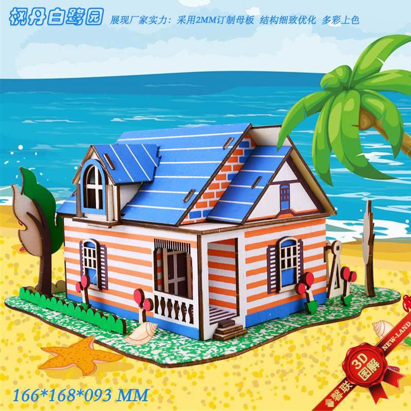 Лазерная 3D иллюстрация сада Фонтенбло, доска 2 см