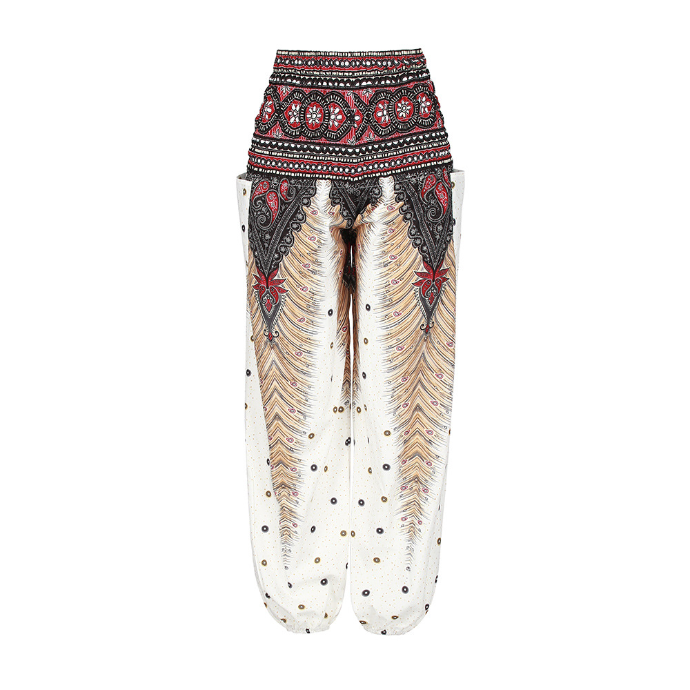 Hot Digital Printing Seaside Loose Belly Dance Ethnic Casual Pants - Pants - Uniqistic.com