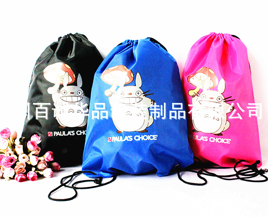 专业现货抽绳背包 尼龙袋 环保束口袋 环保手提袋 可印logo