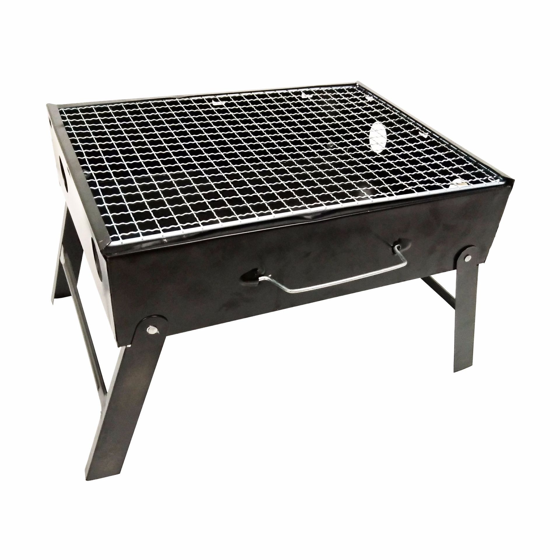 Regalo promocional plegable barbacoa parrilla al aire libre hogar barbacoa horno de carbón engrosado horno al aire libre promoción