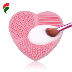 Cross-border Sponge Cleaning Box Heart-Shaped Silicone Cleaning Box Makeup Brush Cleaning Box Silicone Washing Brush Manufacturer Wholesale