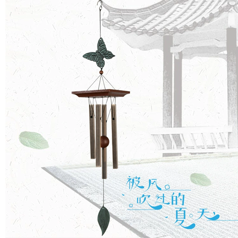 Новый сад винтажные украшения творческий колокол металлическая алюминиевая труба висит Музыка Ветра колокольчик производителей