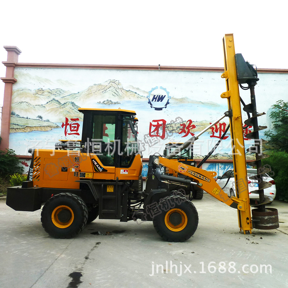 裝載機改裝螺旋鉆機 (3)