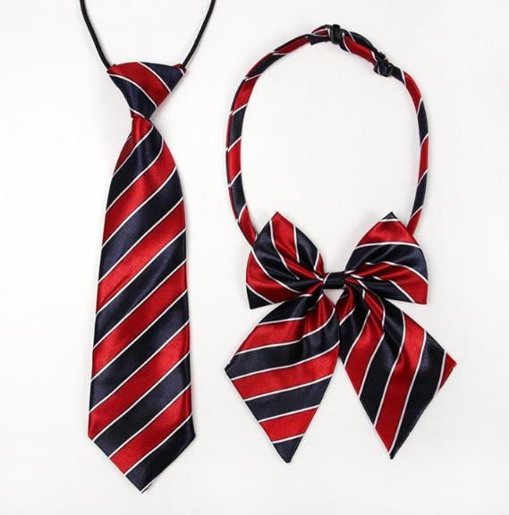 Factory wholesale new children boys and girls school uniform performance bow tie tie set