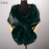 Dark green width shawl