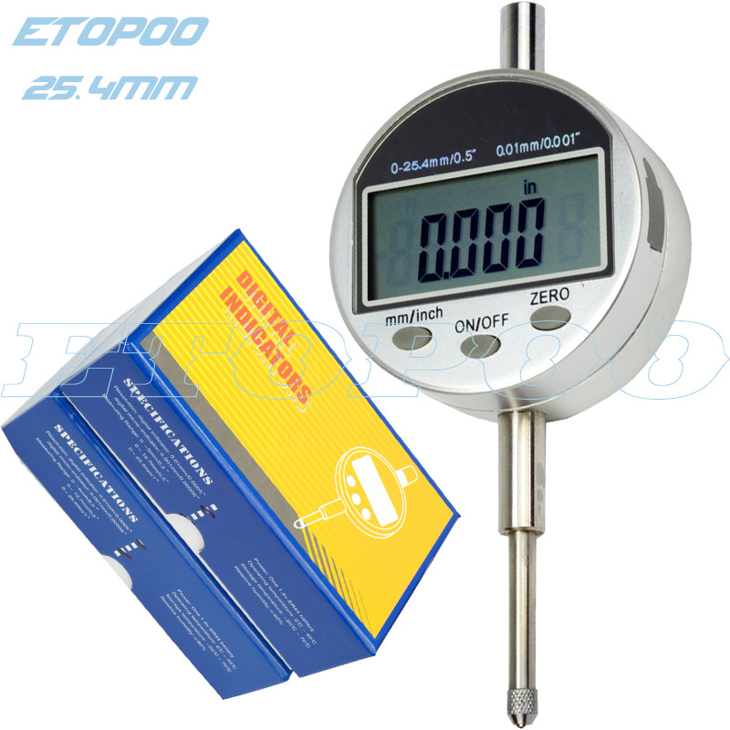 HUOTO 数显百分表 0-25.4MM  0.01mm  白色（送耳盖）