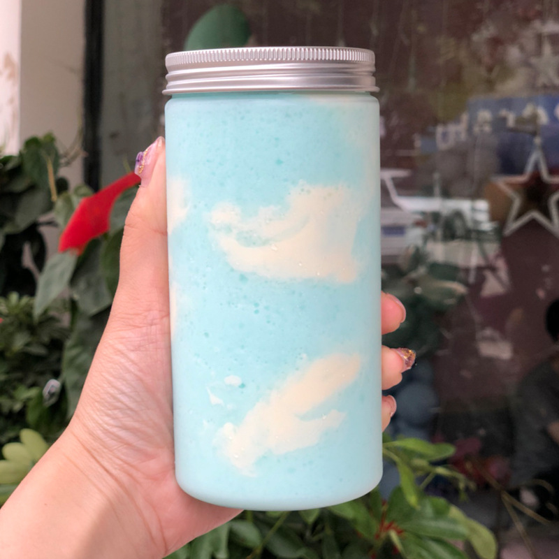 网红皇茶喜茶瓶广口塑料饮料瓶圆柱奶茶果汁打包杯PET胖胖瓶