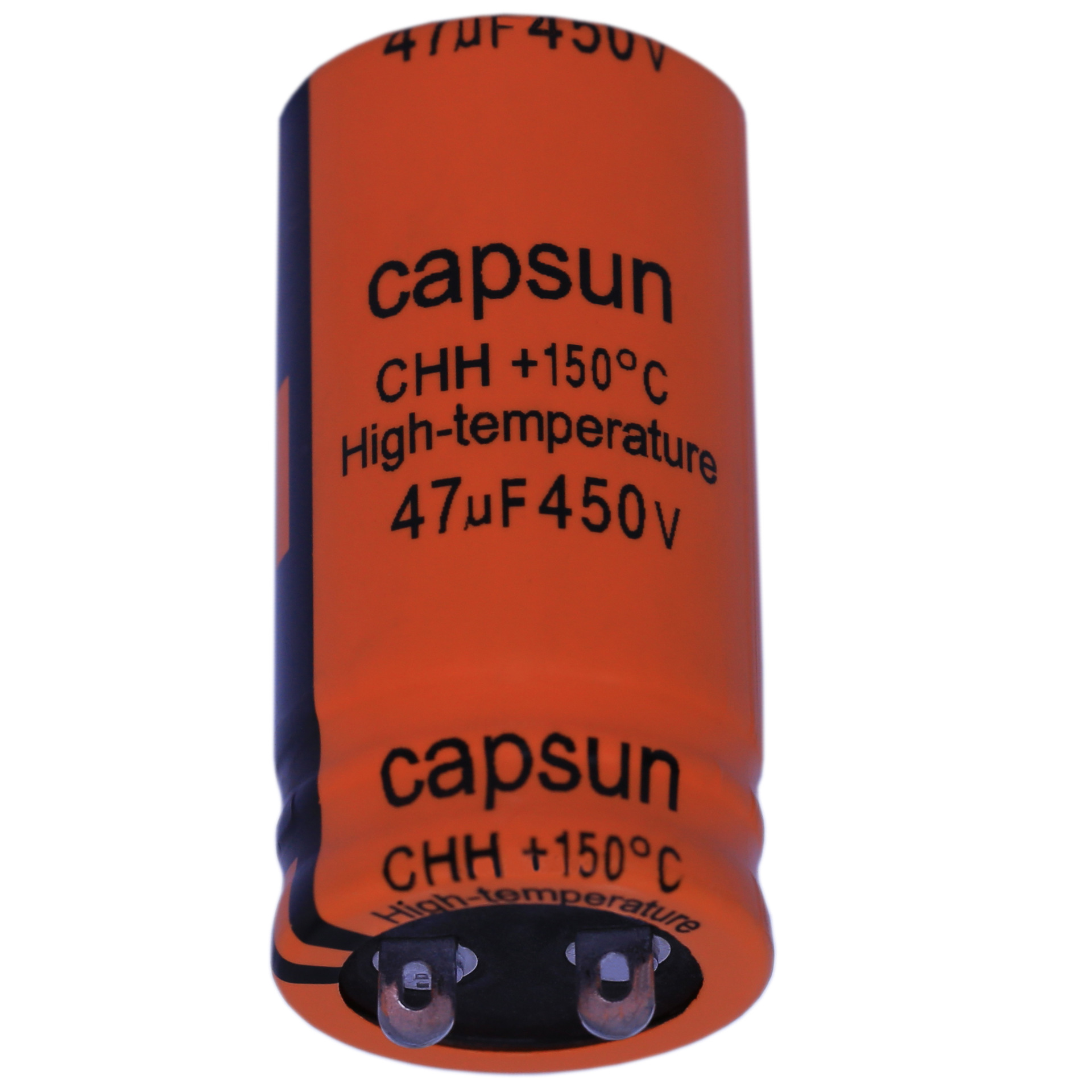 圆形焊片电容 450v47uf医疗仪器用电容  硬脚 CAPSUN原装