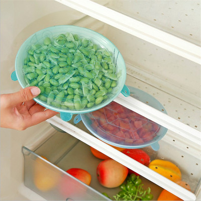 硅胶保鲜盖6件套可拉伸多功能水果蔬菜保鲜膜 保鲜碗盖