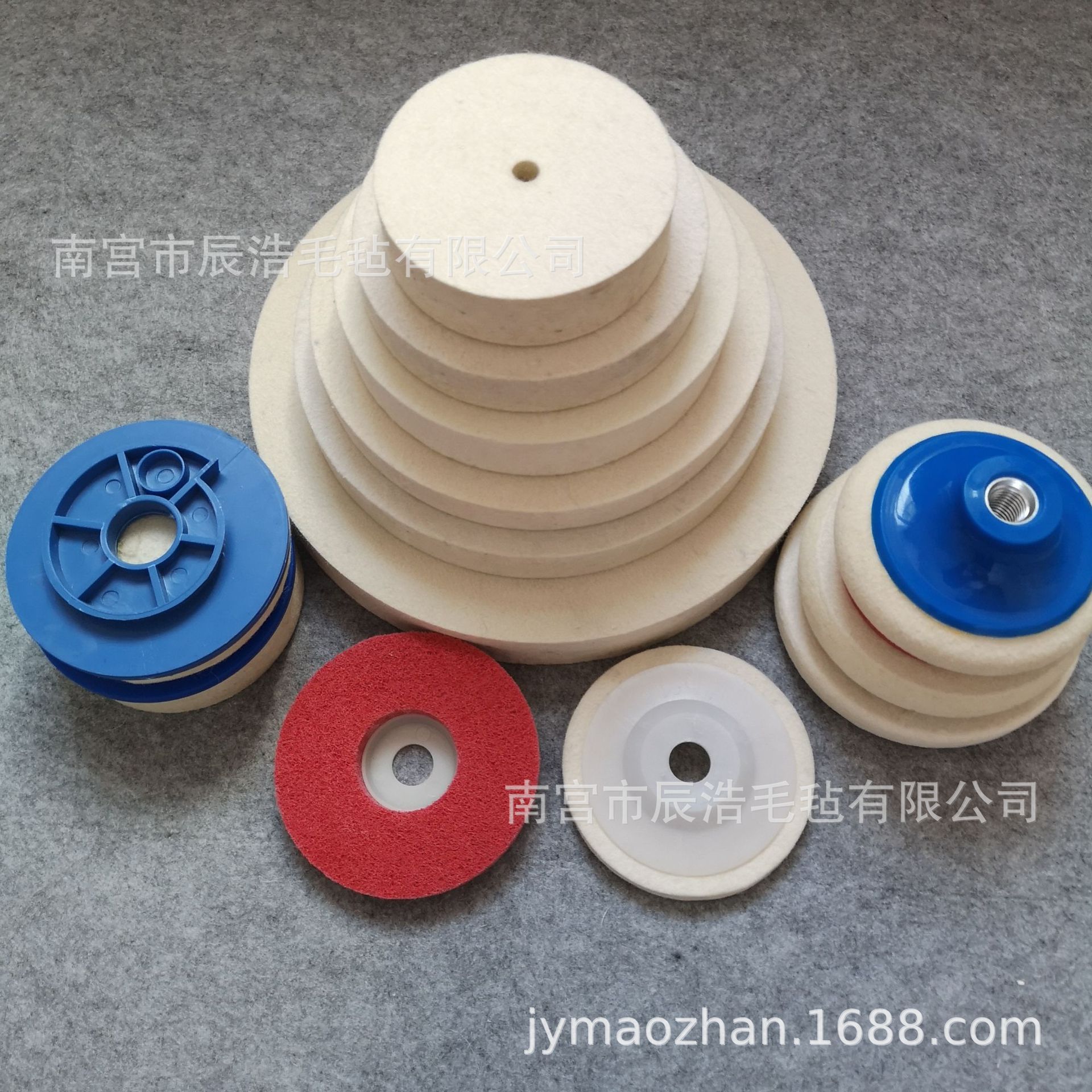 厂家批发 抛光羊毛轮 10mm厚抛光轮毛毡 陶瓷抛光羊毛轮