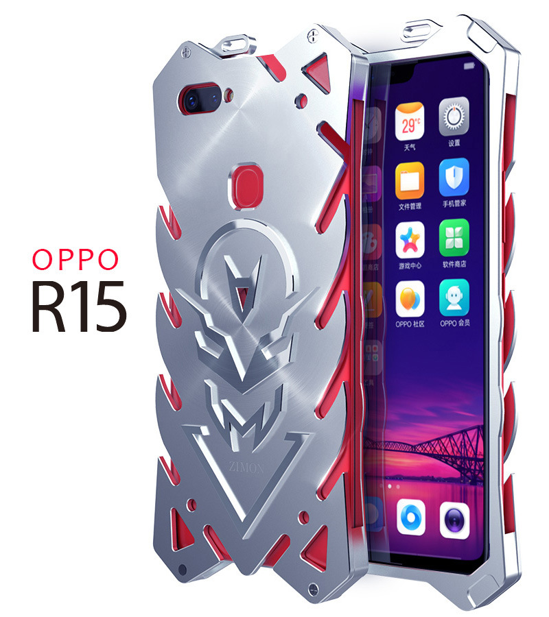 SIMON New THOR II Aviation Aluminum Alloy Shockproof Armor Metal Case Cover for OPPO R15 & OPPO R15 Dream Mirror Edition