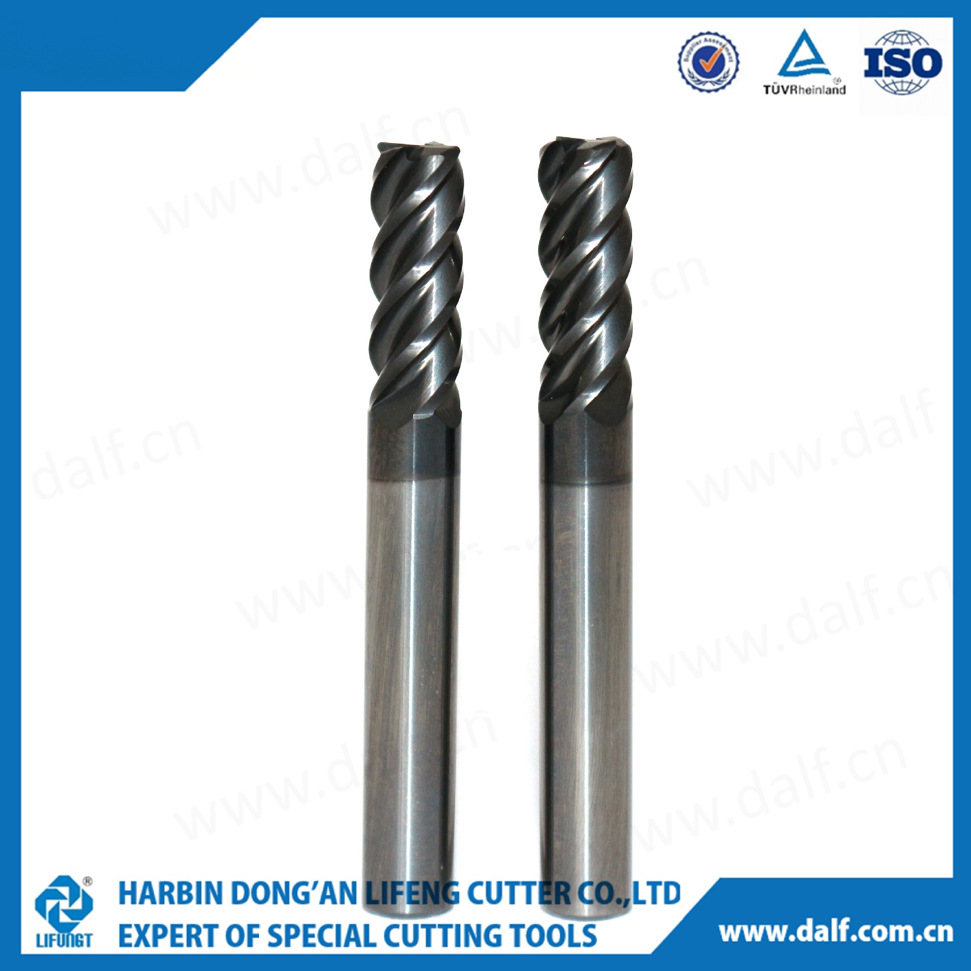 非标定制 四刃直柄平头立铣刀 专业研发厂家直销【利峰非标刀具】