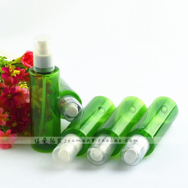 150ml绿瓶压嘴 乳液粉泵瓶压汞瓶 化妆品包装瓶现货