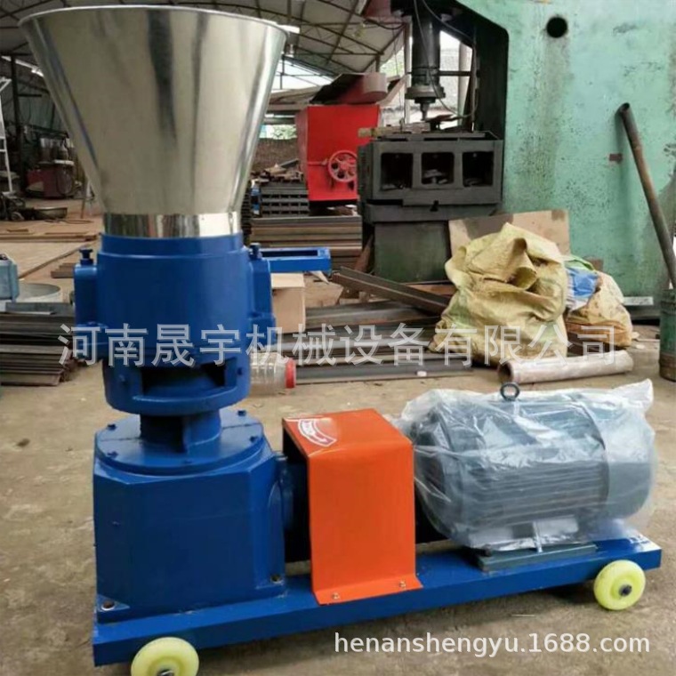高产量苜蓿草饲料颗粒机 畜牧养殖设备鸡用饲料机 环模狗粮制粒机