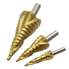 Tapered Helical Groove Step Drill, Tower Drill, Hole Opening and Expanding Drill Bits 4-32, 4-20, 4-12
