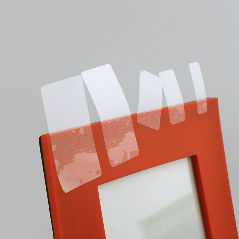 现货透明长方形封口贴不干胶标签自粘方形高透明易斯PVC薄加厚