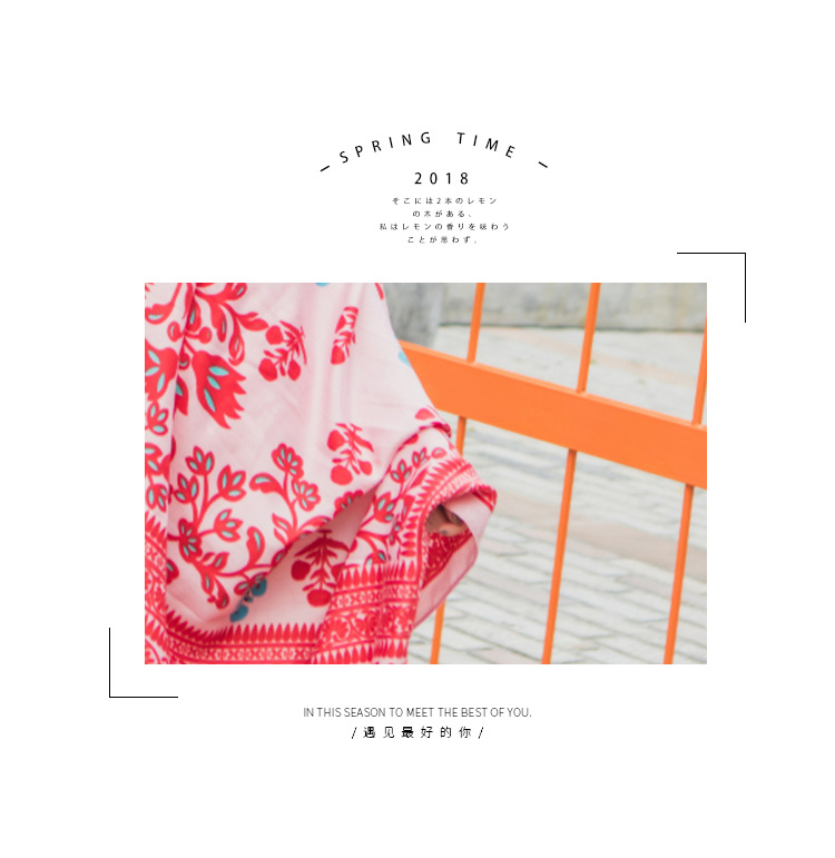 Cloth FashionBeach towel(Pink flower) NHCM1326-Pink flower