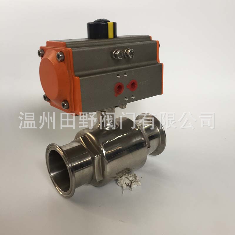 ������Ƭʽ��װ�� 304�����1000WOG  CF8 Sanitary ballvalve