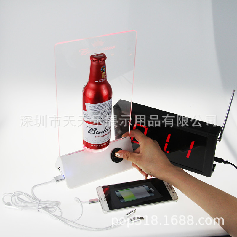 【厂家直销】时尚亚克力展示架充电台卡展架有机玻璃展架广告展架