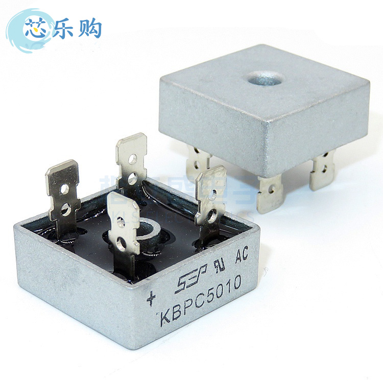 KBPC5010 50A 1000V 直插铜脚 整流桥 桥堆 圆桥 全新