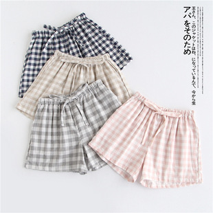 Шорты для влюбленных, хлопковые марлевые японские штаны для отдыха подходит для мужчин и женщин, оптовые продажи, большой размер