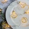 INS Nordic Iron Art Simple Diamond Lantern Lantern Lantern Christmas Battery Girl Atrial Architecture Decoration Light