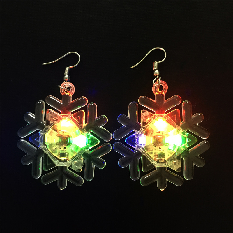 Fashion Snowflake Alloy Plastic Christmas Women's Drop Earrings 1 Pair display picture 4