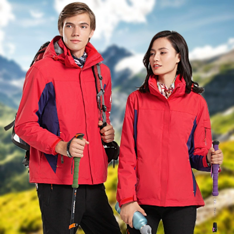 Новая уличная модная простая Спортивная одежда для мужчин и женщин, осенне-зимний костюм с капюшоном «Три в одном» из двух частей, альпинистский костюм