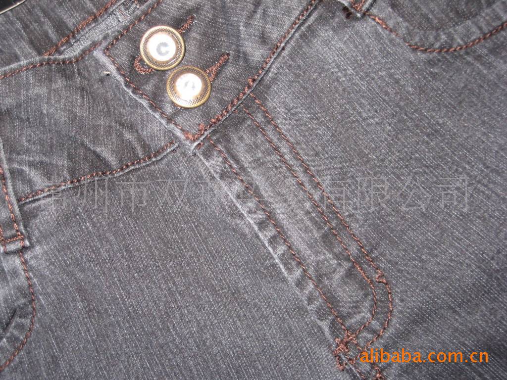 【厂家直销】供应硫化黑棉涤弹力牛仔布（SY-FS0115#）