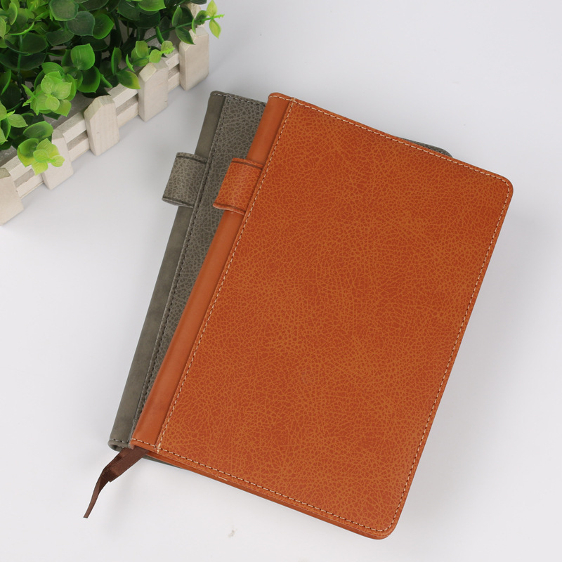 商務辦公A5仿皮平裝筆記本定制LOGO會議禮品饋贈皮面記事本訂做