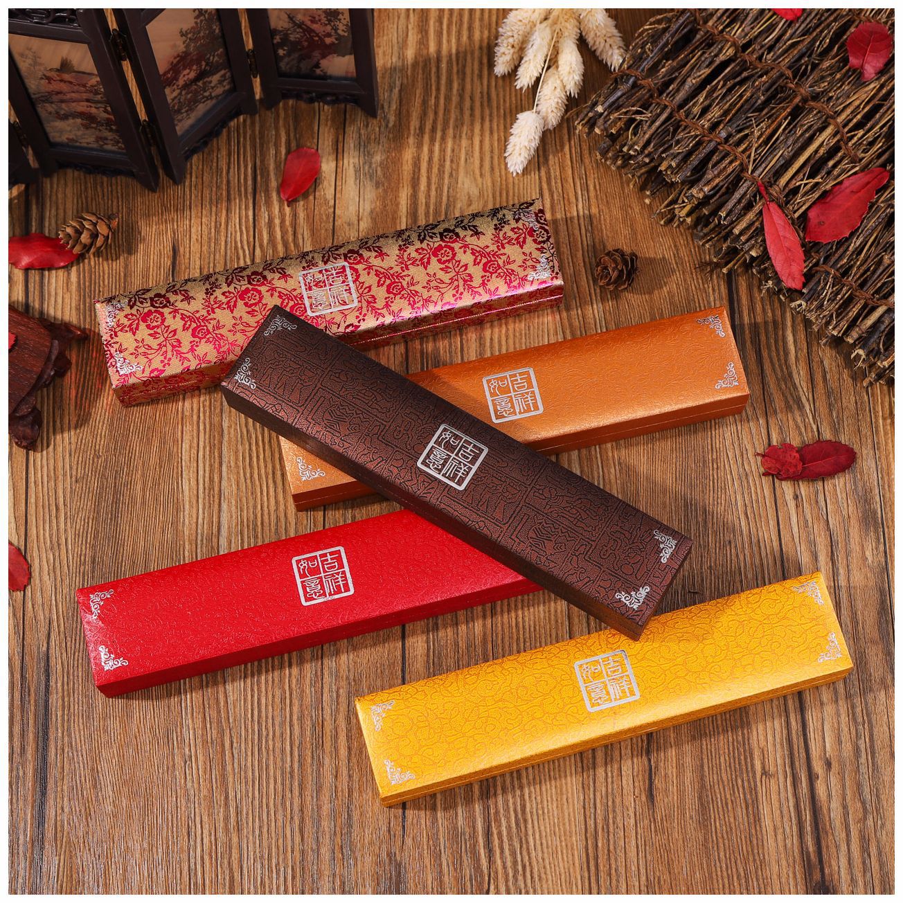 项链首饰盒 绒布首饰盒包装 饰品盒耳钉戒指项链手镯吊坠首饰盒