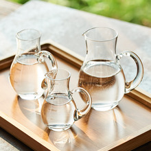 创意家用白酒分酒器玻璃红酒醒酒器洋酒倒酒器葡萄酒小酒壶带刻度