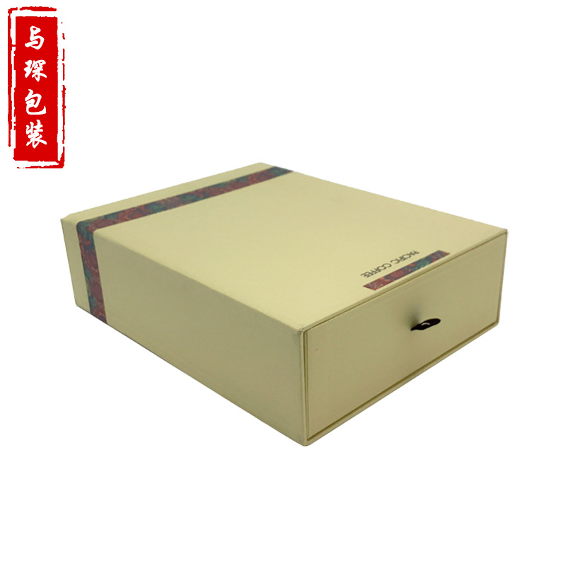 上海廠家定制牛皮紙抽式包裝盒瓷器茶具杯子通用禮盒包裝盒可定制