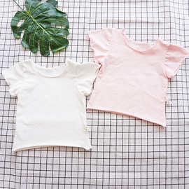 0-1-2岁宝宝夏装韩版柔软短袖打底衫男女婴儿上衣女童百搭短袖T恤