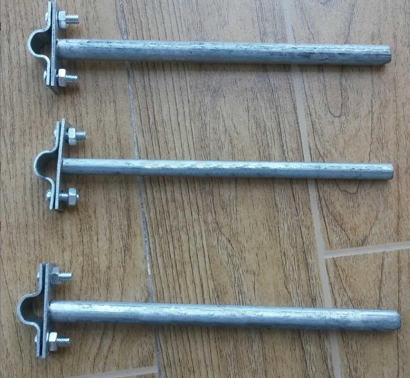 T型防雷支持卡 圆钢T型支持卡 热镀锌避雷带支架夹  型号 12*200