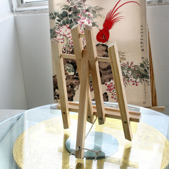 批發學校小畫架微型幼兒園20厘米台式畫架桌面展示架迷你油畫架